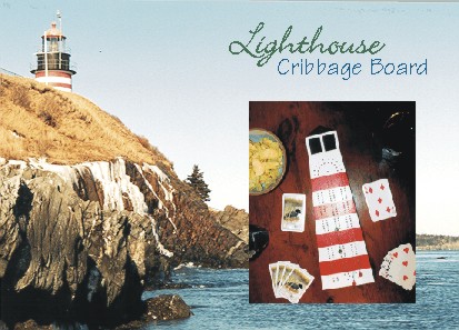 Lighthouse Cribbage Board